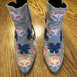 Rebecca Minkoff Lulu Too Suede Booties. Size 8.5